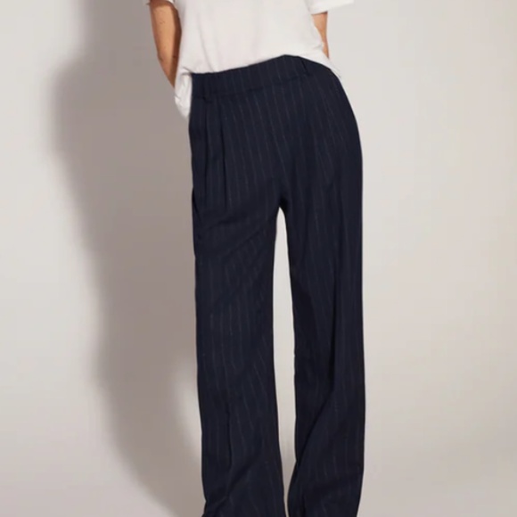 Favorite Daughter Favorite Pant Navy Pinstripe - Picture 7 of 11